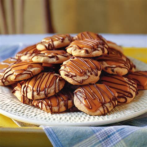 Peanut Butter-Toffee Turtle Cookies Recipe | MyRecipes