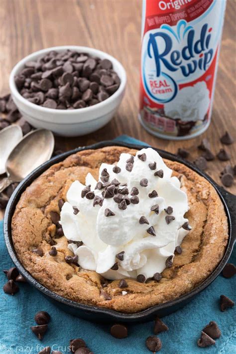 Chocolate Chip Pizookie Recipe for 2 | Crazy for Crust