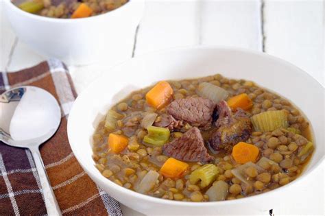 Slow Cooker Beef and Lentil Stew | Food For Net