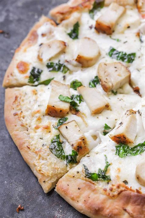 Chicken Alfredo Pizza - The BEST White Pizza Recipe! | Lil' …