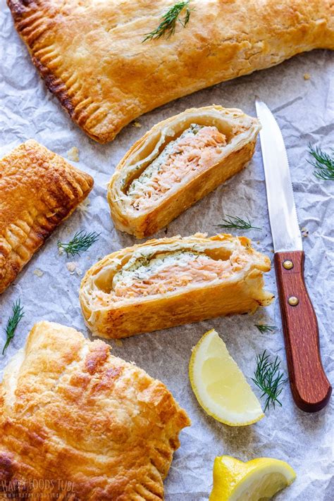 Salmon in Puff Pastry Recipe - Happy Foods Tube