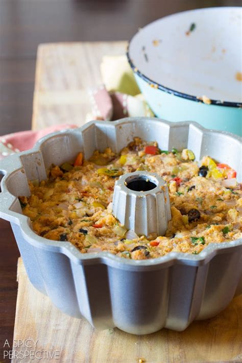 Stuffing in a Bundt Pan - A Spicy Perspective