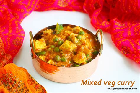 Restaurant-style mixed veg curry - Jeyashri's Kitchen