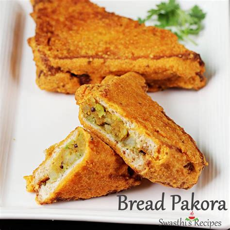 Bread Pakora Recipe (Bread Pakoda) - Swasthi's Recipes