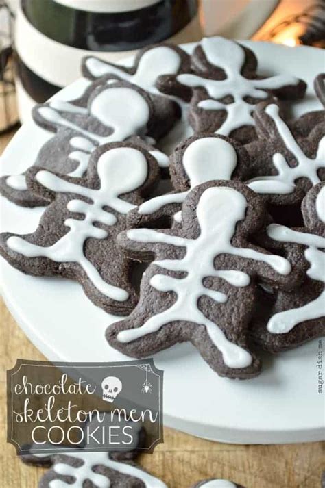 Little Chocolate Skeleton Men Cookies - Sugar Dish Me