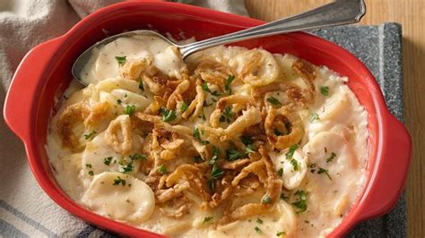 Crispy French Onion Scalloped Potato Casserole | Recipe
