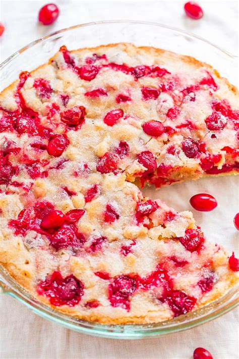 Crustless Cranberry Pie Recipe (SO Easy!) - Averie Cooks