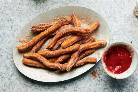 Churros With Strawberry Sauce Recipe - NYT Cooking