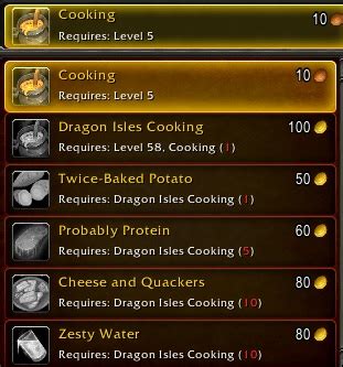 Cooking Guide for Dragonflight - World of Warcraft