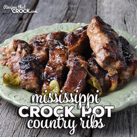 Crock Pot Country Ribs {Mississippi Style}