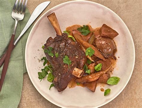 Pressure-Cooked Lamb Shanks with Root Vegetables …