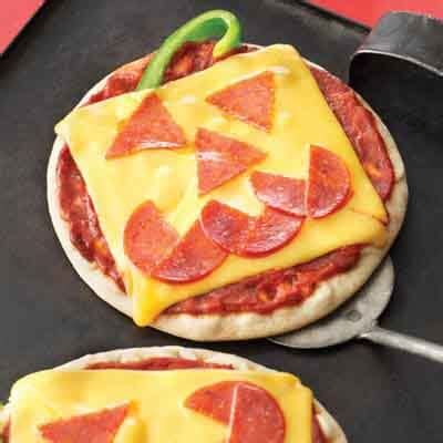 Jack-O'-Lantern Pizzas Recipe | Land O’Lakes