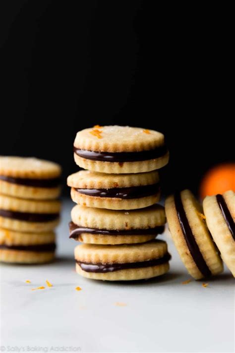 Orange Butter Cookies with Chocolate Ganache