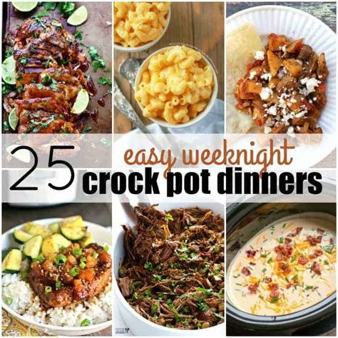 25 Easy Weeknight Crockpot Dinner Ideas ⋆ Real …