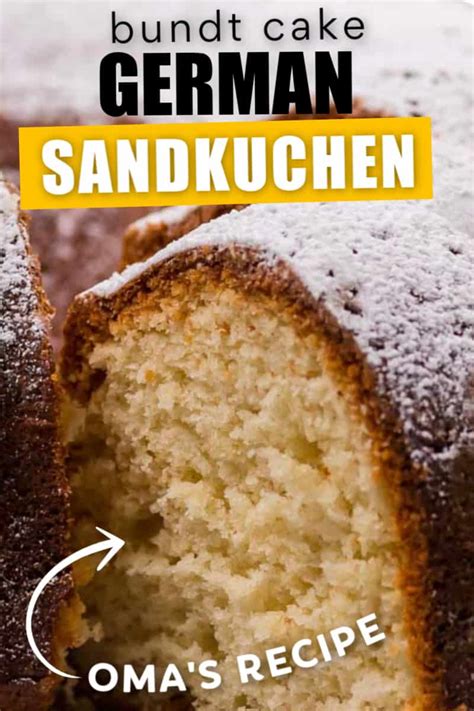 Easy German Bundt Cake - Sandkuchen - Cheerful Cook