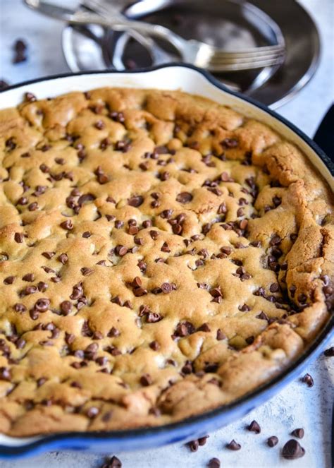 The BEST Chocolate Chip Skillet Cookie - Mom On Timeout