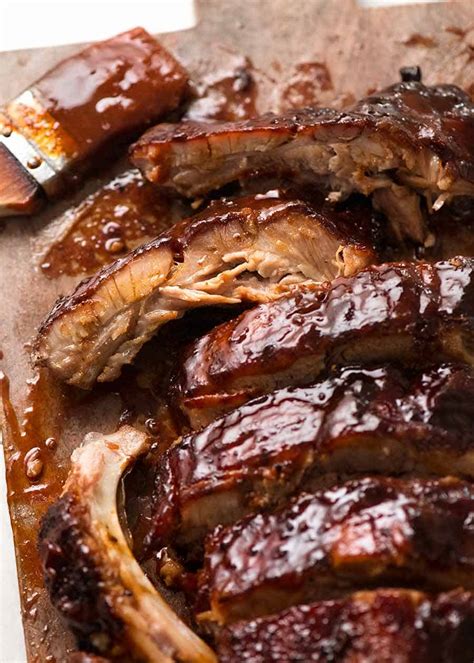 Oven Pork Ribs with Barbecue Sauce | RecipeTin Eats