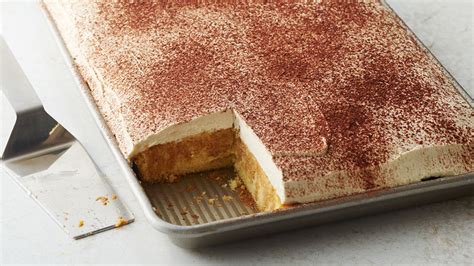 Shortcut Tiramisu Sheet Cake Recipe - Tablespoon.com