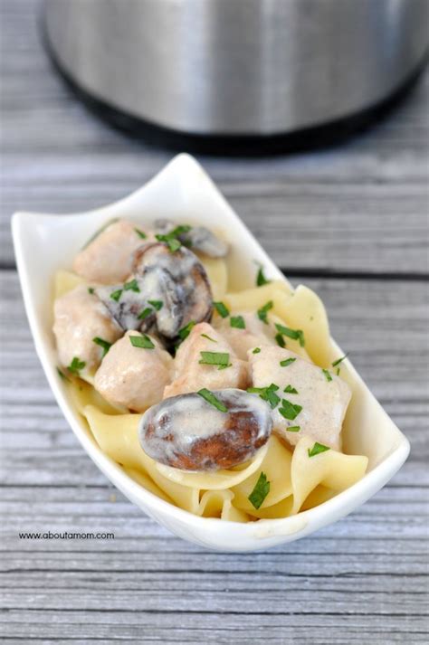 Slow Cooker Pork Stroganoff - About A Mom