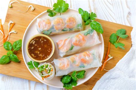 Thai Fresh Spring Rolls (With Vegetarian Option) …