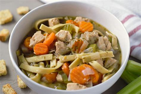 Easy Chunky Chicken Noodle Soup for Two (from …
