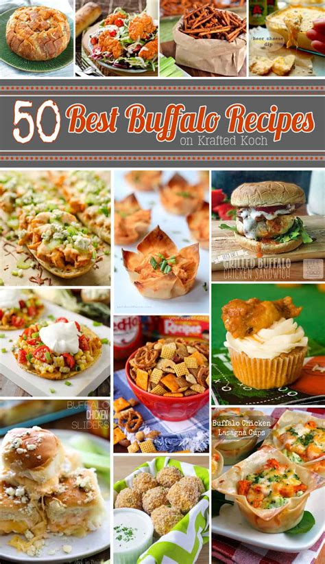 Best Buffalo Flavored Recipes Round Up