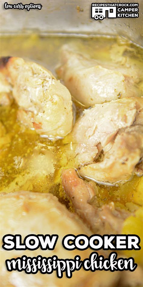 Slow Cooker Mississippi Chicken - Recipes That Crock!