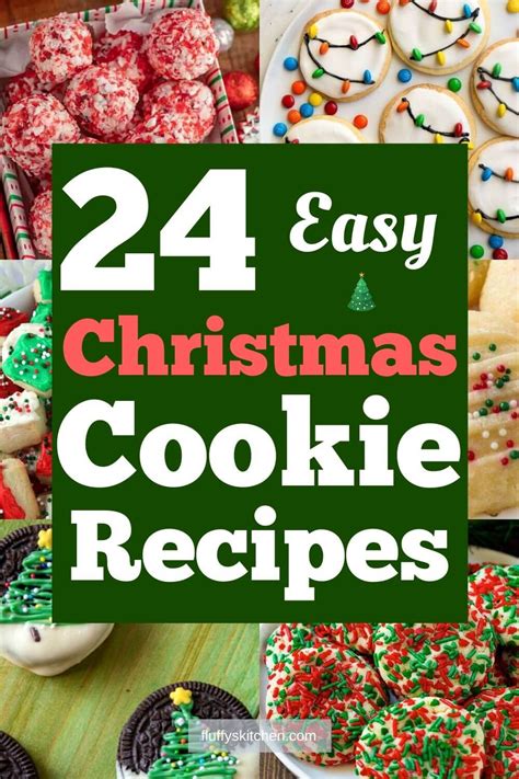 24 Easy Christmas Cookie Recipes - Fluffy's Kitchen
