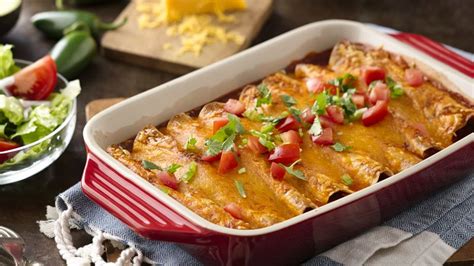 Chicken & Refried Bean Enchiladas Recipe