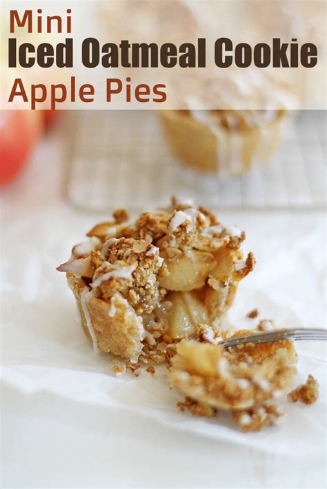 Mini Iced Oatmeal Cookie Apple Pies Recipe - Girls …