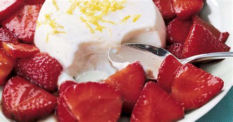 Panna Cotta with Balsamic Strawberries | Recipes