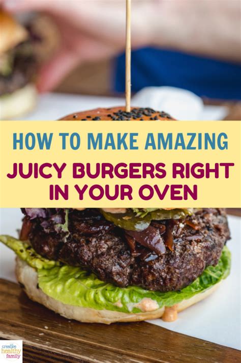 How To Make Juicy Baked Burgers in the Oven