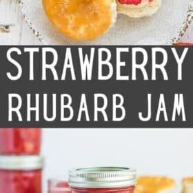 Strawberry Rhubarb Jam {Low-Sugar} - Sustainable Cooks