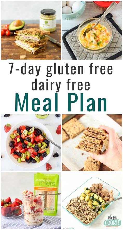 7 Day Gluten Free Dairy Free Meal Plan #1 - The Fit Cookie