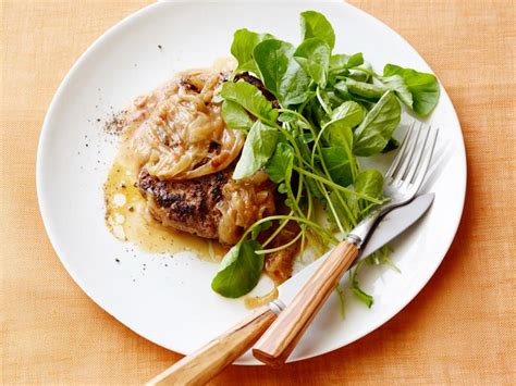 Salisbury Steaks with French Onion Gravy Recipe | Rachael …