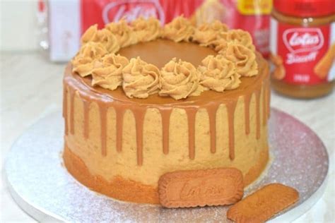 Lotus Biscoff Drip Cake with Biscoff Buttercream - Sweet …