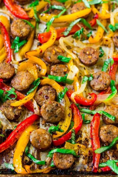 Sausage and Peppers in the Oven {Easy Sheet Pan …
