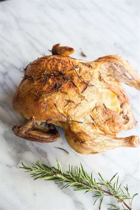 Olive Oil Roasted Chicken with Lemon and Rosemary