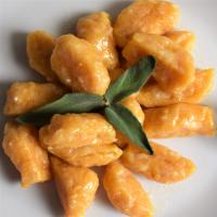 SWEET POTATO GNOCCHI WITH SAGE-BUTTER SAUCE