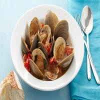 STEAMED CLAMS WITH TOMATOES