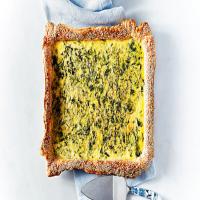 SPINACH-AND-CHEDDAR SLAB QUICHE