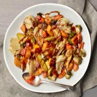 ROASTED VEGETABLES WITH BALSAMIC GLAZE