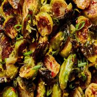 ROASTED BRUSSELS SPROUTS WITH WARM HONEY GLAZE